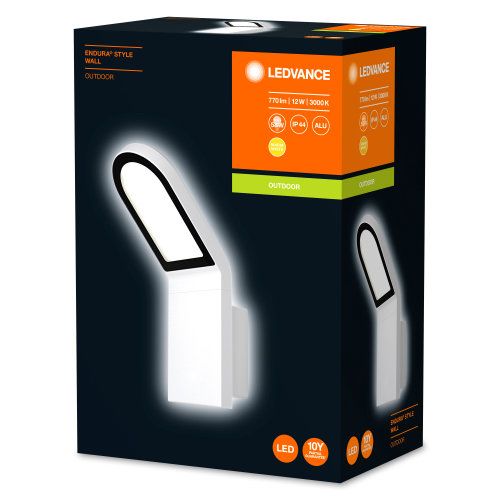 LEDVANCE LED Wandleuchte Endura Style 11,5W/830 770lm warmweiß nicht dimmbar weiß IP44
