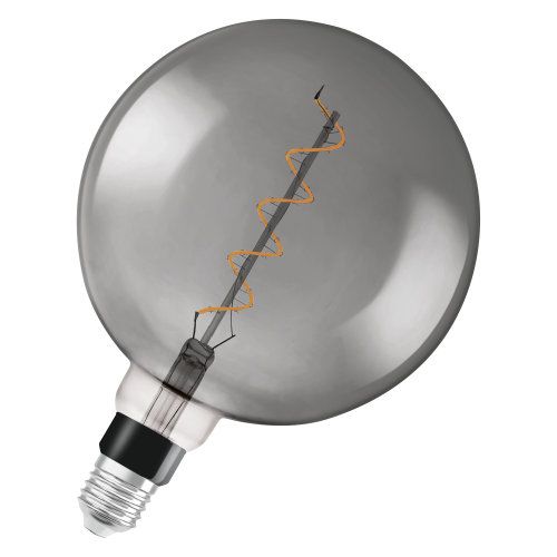 Osram LED Vintage 1906 Globe G200 Filament Smoke 5-12W/818 E27 110lm klar Warm Comfort Light 340° dimmbar