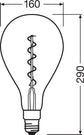Osram LED Vintage 1906 Classic A160 Filament Smoke 5-12W/818 E27 110lm klar Warm Comfort Light 340° dimmbar