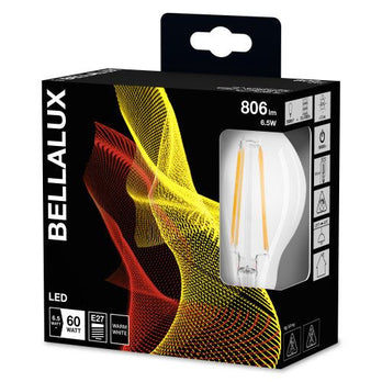 LEDVANCE LED Bellalux Filament Classic A 7-60W/827 E27 806lm klar warmweiß 300° 2er Pack