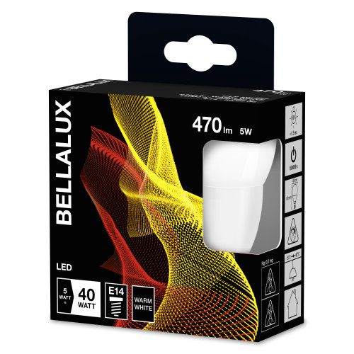 Osram LED Bellalux Classic P45 200° 5-40W/827 warmweiß 470lm E14 230V 2er Pack