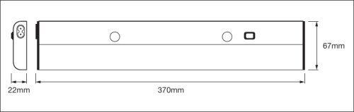 LEDVANCE LED Unterbauleuchte LinearLED Flat Eco 6W/830 300lm warmweiß nicht dimmbar