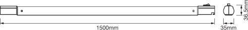 LEDVANCE LED Unterbauleuchte TubeKit 1525 21,5W/830 1890lm warmweiß nicht dimmbar