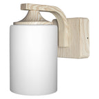 Osram Wandleuchte Endura Classic Lantern Cylinder 1-flammig E27 nicht dimmbar Holzdekor IP43