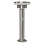 Osram LED Wegeleuchte Endura Style Solar 40cm Sensor Double Circle 6W/3000K 400lm warmweiß dimmbar stahl IP44