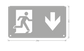 LEDVANCE Leuchten-Zubehör EM Exit Picto Down Piktogrammeinsatz Grün