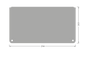 LEDVANCE Leuchten-Zubehör EM Exit Picto Blank Piktogrammeinsatz Grün – Maßzeichnung