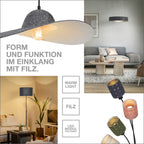 Osram Stehleuchte Decor Felt Weaving Cans 5-flammig E14 nicht dimmbar mehrfarbig IP20 – Infografik