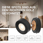 Osram LED Spot Decor Pluto 2-flammig 9,6W/3000K 615lm warmweiß nicht dimmbar schwarz IP20 – Infografik