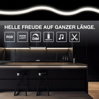 Osram LED-Band 5m TW Remote Control 35W/2700-6500K 1700lm tunable white dimmbar gelb IP20 – Infografik