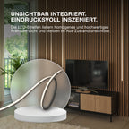 Osram LED-Band Acoustic 2,6m H13mm Starter Set Remote Control 29W/3000K 260lm warmweiß dimmbar mattschwarz IP20 – Infografik