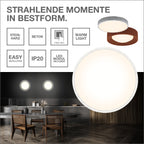 Osram LED Deckenleuchte Orbis Yummy 390mm Click 24W/3000K 1450lm warmweiß dimmbar grau IP20 – Infografik