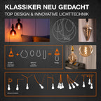 Osram LED Vintage 1906 Globe G125 Filament Gold 4,5-25W/820 E27 250lm klar Warm Comfort Light 330° dimmbar – Infografik