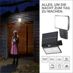 Osram LED Fluter Endura Solar 10W/4000K 1200lm neutralweiß nicht dimmbar schwarz IP65 – Infografik 2