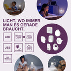 LEDVANCE LED Steckdosenleuchte Lunetta Hall 0,25W/830 3lm warmweiß nicht dimmbar weiß IP20 – Infografik