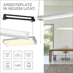 LEDVANCE Leuchte Office Line Cuboid Ceiling 840 DIM Black 30W 3.100lm IP20 – Infografik