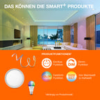 Osram / Ledvance LED Bluetooth Smart+ Classic A matt 240° 8,5-60W/827-865 abstimmbares Weiß 806lm E27 220-240V dimmbar – Infografik