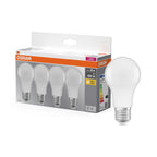 Osram LED Base Retro Classic A 8,5-60W/827 E27 matt 180° 806lm warmweiß - 4er Pack – Produkt mit Verpackung