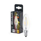 Osram LED Bellalux Classic B Filament 2,5-25W/827 E14 250lm warmweiß nicht dimmbar matt 300° – Produkt mit Verpackung