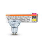 Osram LED Base PAR16 4,3-50W/827 GU10 36° 350lm warmweiß nicht dimmbar 5er Pack – Produkt mit Verpackung