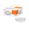 LEDVANCE LED Einbauleuchte DL ALU D150 14W/865 1330lm 100° weiß IP44 tageslichtweiß – Produkt mit Verpackung