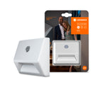 LEDVANCE LED Wandleuchte Nightlux Stair 0,35W/840 10lm kaltweiß nicht dimmbar weiß IP54 – Produkt mit Verpackung