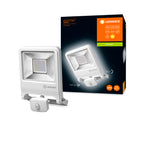 LEDVANCE LED Außenstrahler Endura Flood Sensor 50W/3000K IP44 4000lm weiß – Produkt mit Verpackung