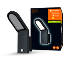 LEDVANCE LED Wandleuchte Endura Style 11,5W/830 740lm warmweiß nicht dimmbar dunkelgrau IP44 – Produkt mit Verpackung