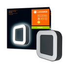 LEDVANCE LED Wandleuchte Endura Style Square 13W/830 480lm warmweiß nicht dimmbar dunkelgrau IP44 – Produkt mit Verpackung