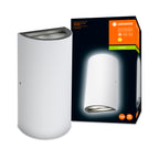 LEDVANCE LED Wandleuchte Endura Style Updown 11,50W/830 710lm warmweiß nicht dimmbar weiß IP44 – Produkt mit Verpackung
