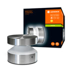 LEDVANCE LED Wandleuchte Endura Style Zylinder 6W/830 360lm nicht dimmbar steel IP44 – Produkt mit Verpackung