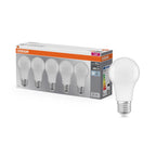 LEDVANCE LED Base Classic A 8,5-60W/840 E27 806 matt kaltweiß 200° nicht dimmbar – Produkt mit Verpackung