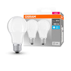 LEDVANCE LED Base Classic A 8,5-60W/840 E27 806 matt kaltweiß 200° 2er Pack – Produkt mit Verpackung