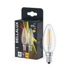 LEDVANCE LED Bellalux Filament Classic B 4-40W/827 E14 470lm klar warmweiß 300° 2er Pack – Produkt mit Verpackung