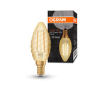 Osram LED Vintage 1906 Classic BW Filament Gold 2,5-22W/824 E14 220lm klar warmweiß 300° nicht dimmbar – Produkt mit Verpackung