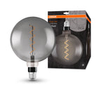 Osram LED Vintage 1906 Globe G200 Filament Smoke 5-12W/818 E27 110lm klar Warm Comfort Light 340° nicht dimmbar – Produkt mit Verpackung