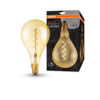 Osram LED Vintage 1906 Classic A160 Filament Gold 5-28W/820 E27 300lm klar Warm Comfort Light 340° dimmbar – Produkt mit Verpackung