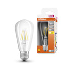 OSRAM LED Star Retrofit Classic Edison Filament 7-60W/827 warmweiß E27 806lm – Produkt mit Verpackung