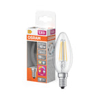 OSRAM LED Relax and Active Classic B Filament 4-40W/827 warmweiß E14 470lm – Produkt mit Verpackung