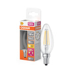 OSRAM LED Three-Step-Dim Classic B Filament 4-40W/827 warmweiß E14 470lm – Produkt mit Verpackung