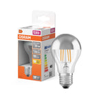 OSRAM LED Star Retrofit Classic A Filament Mirror silber 4-35W/827 warmweiß E27 400lm – Produkt mit Verpackung