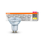 OSRAM LED Base PAR16 2,6-35W/827 GU10 230lm 36° nicht dimmbar 5er Pack – Produkt mit Verpackung