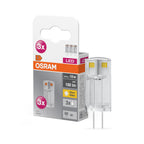 OSRAM LED Base PIN CL 0,9-10W/827 G4 100lm klar nicht dimmbar 3er Pack – Produkt mit Verpackung