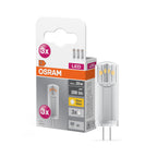 OSRAM LED Base PIN CL 1,8-20W/827 G4 200lm klar nicht dimmbar 3er Pack – Produkt mit Verpackung