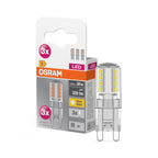 OSRAM LED Base PIN CL 2,6-30W/827 G9 320lm klar nicht dimmbar 3er Pack – Produkt mit Verpackung