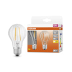 OSRAM LED Star CL A FIL 7-60W/827 E27 806lm klar nicht dimmbar 2er Pack – Produkt mit Verpackung
