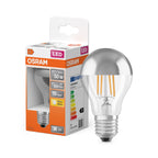 Osram Filament Star Classic A60 klar verspiegelt 300° 6,5-50W/827 warmweiß 650lm E27 220-240V – Produkt mit Verpackung