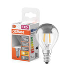 OSRAM LED Star CL A FIL CM 4-31W/827 E14 380lm kopfverspiegelt – Produkt mit Verpackung