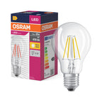 Osram LED Value Classic A Filament 4-40W/827 E27 470lm klar warmweiß nicht dimmbar – Produkt mit Verpackung