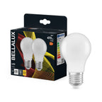 Osram LED Bellalux Classic A 4,9-40W/827 E27 470lm matt warmweiß nicht dimmbar 2er Pack – Produkt mit Verpackung